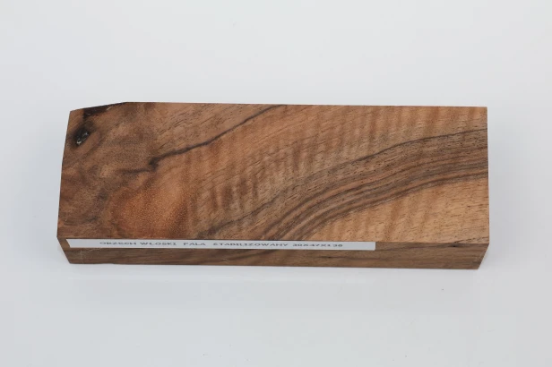Orzech włoski fala Flame Walnut Wood stabilizowane drewno na rękojeść noża stabilized wood for knife
