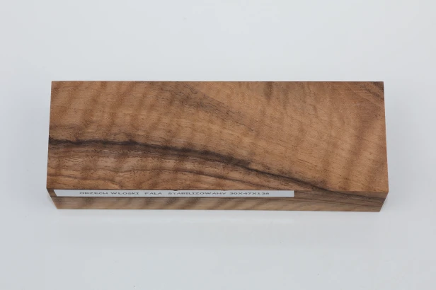 Orzech włoski fala Flame Walnut Wood stabilizowane drewno na rękojeść noża stabilized wood for knife