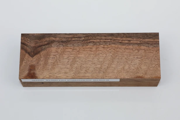 Orzech włoski fala Flame Walnut Wood stabilizowane drewno na rękojeść noża stabilized wood for knife