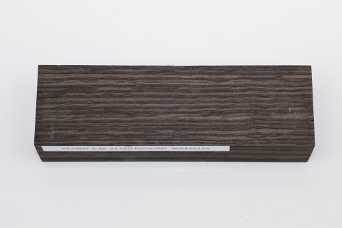 Czarny dąb Black Oak stabilizowane drewno na rękojeść noża stabilized wood for knife