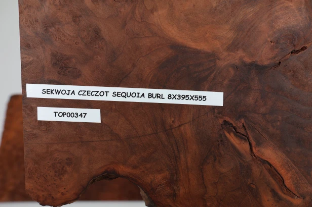 Sekwoja czeczot Sequoia Burl drewniany top na gitarę guitar top
