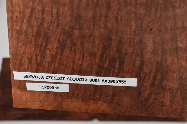 Sekwoja czeczot Sequoia Burl drewniany top na gitarę guitar top