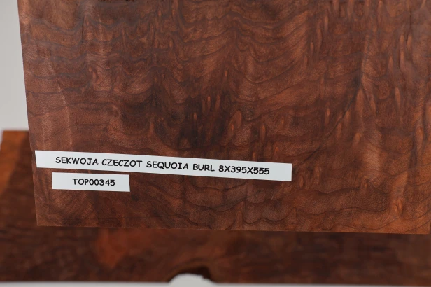 Sekwoja czeczot Sequoia Burl drewniany top na gitarę guitar top