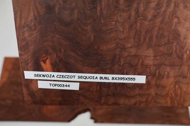Sekwoja czeczot Sequoia Burl drewniany top na gitarę guitar top