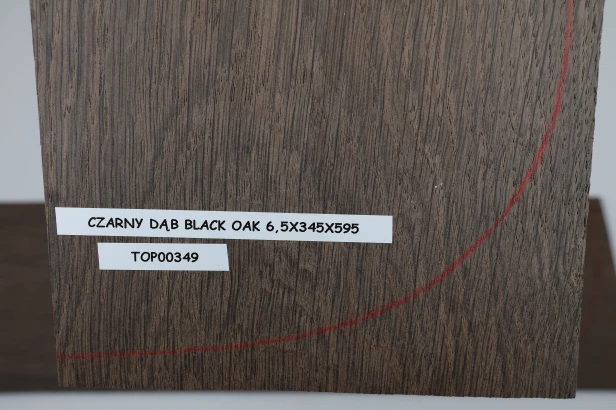 Czarny Dąb Black Oak drewniany top na gitarę guitar top