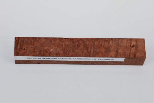 Sekwoja czeczot Sequoia Redwood Burl stabilizowane drewno na długopis stabilized wood for pen blank