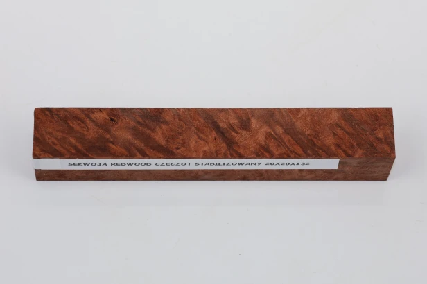 Sekwoja czeczot Sequoia Redwood Burl stabilizowane drewno na długopis stabilized wood for pen blank