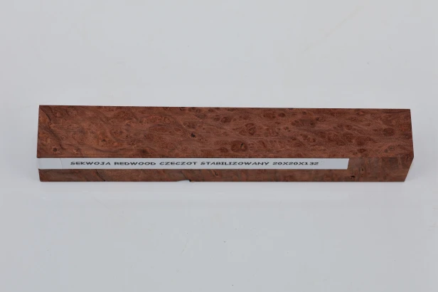 Sekwoja czeczot Sequoia Redwood Burl stabilizowane drewno na długopis stabilized wood for pen blank