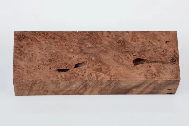 Sekwoja czeczot Sequoia Redwood Burl stabilizowane drewno na rękojeść noża stabilized wood for knife
