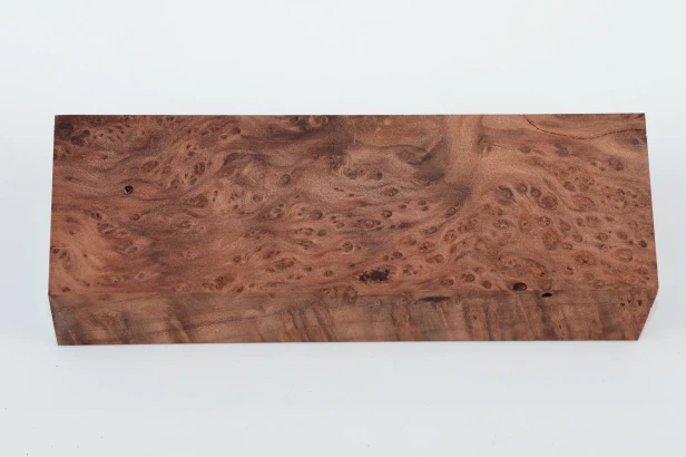 Sekwoja czeczot Sequoia Redwood Burl stabilizowane drewno na rękojeść noża stabilized wood for knife