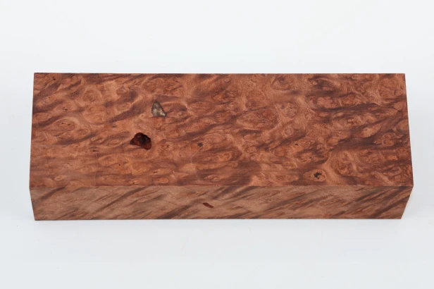 Sekwoja czeczot Sequoia Redwood Burl stabilizowane drewno na rękojeść noża stabilized wood for knife