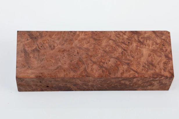 Sekwoja czeczot Sequoia Redwood Burl stabilizowane drewno na rękojeść noża stabilized wood for knife