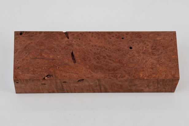 Sekwoja czeczot Sequoia Redwood Burl stabilizowane drewno na rękojeść noża stabilized wood for knife