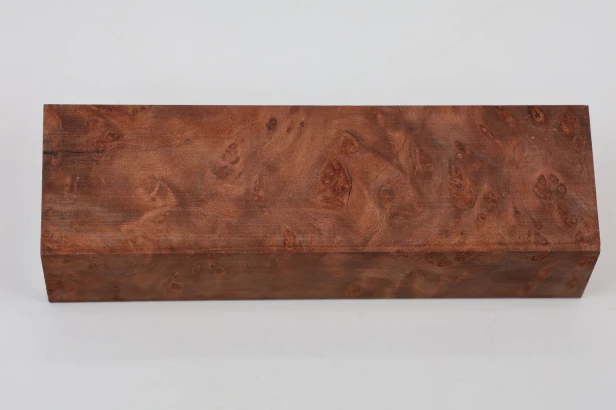 Sekwoja czeczot Sequoia Redwood Burl stabilizowane drewno na rękojeść noża stabilized wood for knife