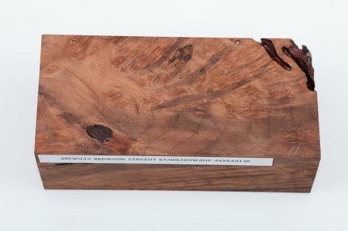 Sekwoja czeczot Sequoia Redwood Burl stabilizowane drewno na biżuterię stabilized wood for jewelry