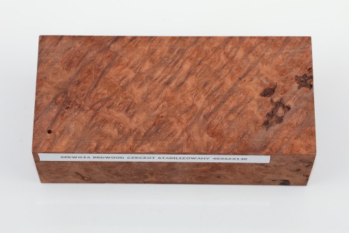 Sekwoja czeczot Sequoia Redwood Burl stabilizowane drewno na biżuterię stabilized wood for jewelry