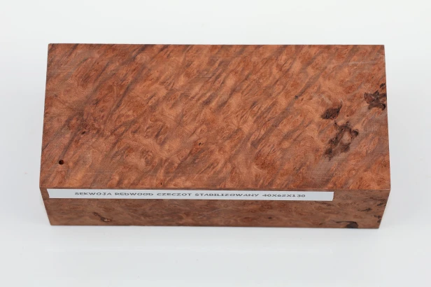 Sekwoja czeczot Sequoia Redwood Burl stabilizowane drewno na biżuterię stabilized wood for jewelry