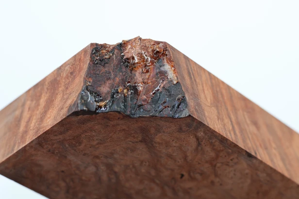 Sekwoja czeczot Sequoia Redwood Burl stabilizowane drewno na biżuterię stabilized wood for jewelry