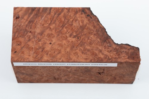 Sekwoja czeczot Sequoia Redwood Burl stabilizowane drewno na biżuterię stabilized wood for jewelry