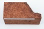 Sekwoja czeczot Sequoia Redwood Burl stabilizowane drewno na biżuterię stabilized wood for jewelry