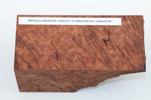 Sekwoja czeczot Sequoia Redwood Burl stabilizowane drewno na biżuterię stabilized wood for jewelry