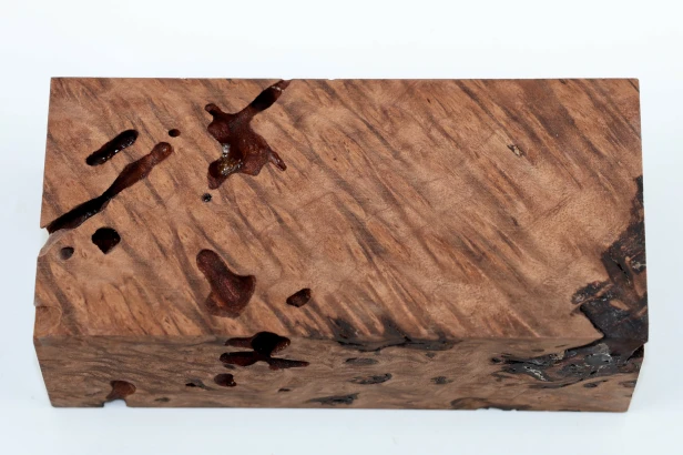 Sekwoja czeczot Sequoia Redwood Burl stabilizowane drewno na biżuterię stabilized wood for jewelry