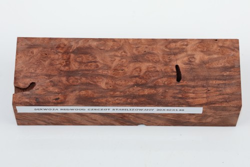 Sekwoja czeczot Sequoia Redwood Burl stabilizowane drewno na biżuterię stabilized wood for jewelry