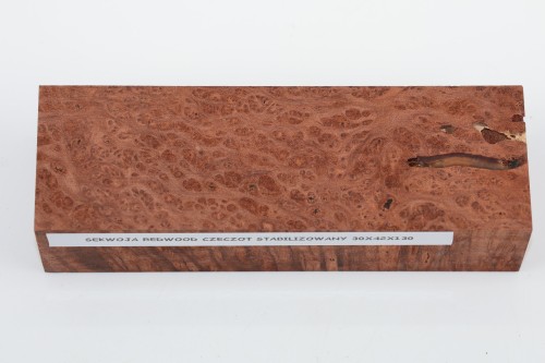 Sekwoja czeczot Sequoia Redwood Burl stabilizowane drewno na biżuterię stabilized wood for jewelry