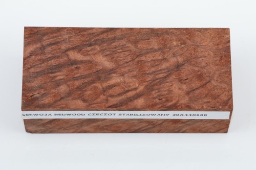 Sekwoja czeczot Sequoia Redwood Burl stabilizowane drewno na biżuterię stabilized wood for jewelry