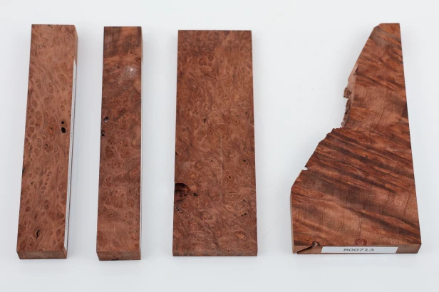 Sekwoja czeczot Sequoia Redwood Burl stabilizowane drewno na biżuterię stabilized wood for jewelry