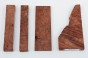 Sekwoja czeczot Sequoia Redwood Burl stabilizowane drewno na biżuterię stabilized wood for jewelry