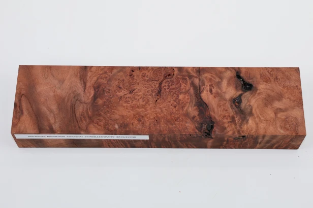 Sekwoja czeczot Sequoia Redwood Burl stabilizowane drewno na biżuterię stabilized wood for jewelry