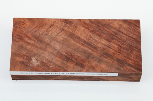 Sekwoja czeczot Sequoia Redwood Burl stabilizowane drewno na biżuterię stabilized wood for jewelry