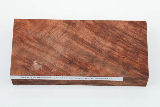 Sekwoja czeczot Sequoia Redwood Burl stabilizowane drewno na biżuterię stabilized wood for jewelry