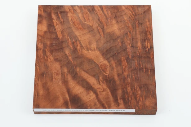 Sekwoja czeczot Sequoia Redwood Burl stabilizowane drewno na biżuterię stabilized wood for jewelry