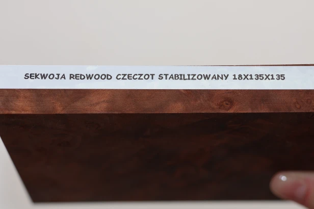 Sekwoja czeczot Sequoia Redwood Burl stabilizowane drewno na biżuterię stabilized wood for jewelry