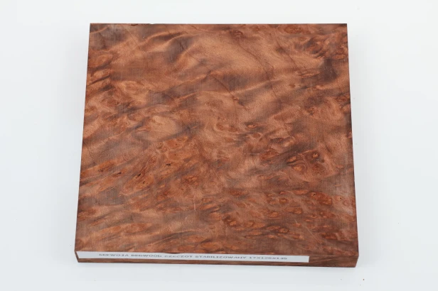 Sekwoja czeczot Sequoia Redwood Burl stabilizowane drewno na biżuterię stabilized wood for jewelry