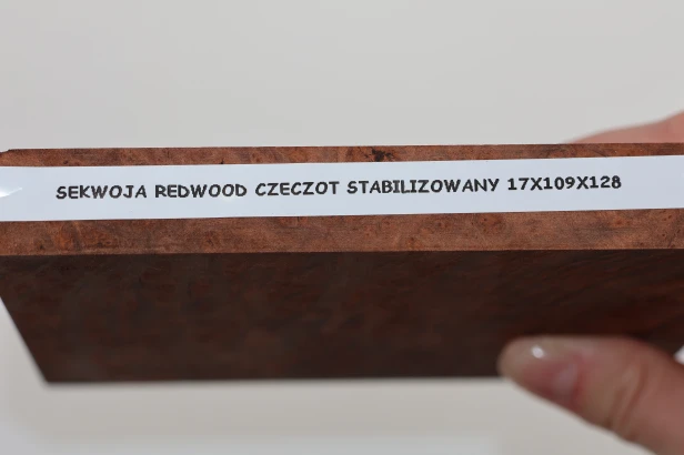 Sekwoja czeczot Sequoia Redwood Burl stabilizowane drewno na biżuterię stabilized wood for jewelry