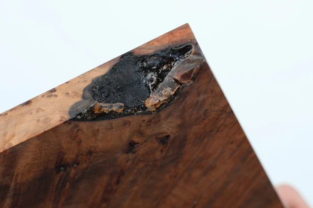 Sekwoja czeczot Sequoia Redwood Burl stabilizowane drewno na biżuterię stabilized wood for jewelry