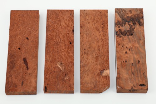 Sekwoja czeczot Sequoia Redwood Burl stabilizowane drewno na biżuterię stabilized wood for jewelry