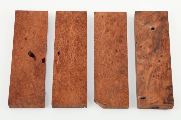 Sekwoja czeczot Sequoia Redwood Burl stabilizowane drewno na biżuterię stabilized wood for jewelry