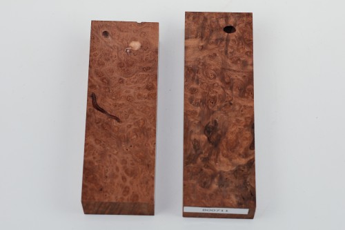 Sekwoja czeczot Sequoia Redwood Burl stabilizowane drewno na biżuterię stabilized wood for jewelry