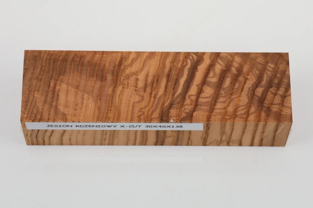 Jesion Rdzeniowy Oliwkowy Olive Heartwood Ash X-CUT drewno na rękojeść noża wood for knife