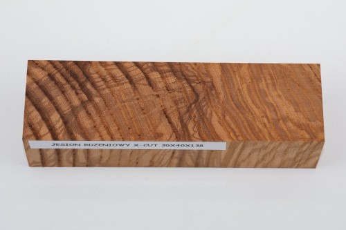 Jesion Rdzeniowy Oliwkowy Olive Heartwood Ash X-CUT drewno na rękojeść noża wood for knife