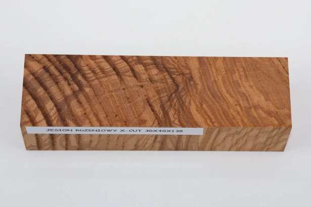 Jesion Rdzeniowy Oliwkowy Olive Heartwood Ash X-CUT drewno na rękojeść noża wood for knife