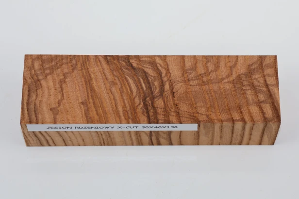Jesion Rdzeniowy Oliwkowy Olive Heartwood Ash X-CUT drewno na rękojeść noża wood for knife