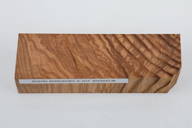 Jesion Rdzeniowy Oliwkowy Olive Heartwood Ash X-CUT drewno na rękojeść noża wood for knife