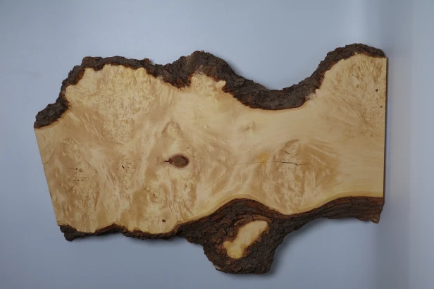 Klon jesionolistny czeczot Ash-leaf Maple Burl deska drewniana wooden board