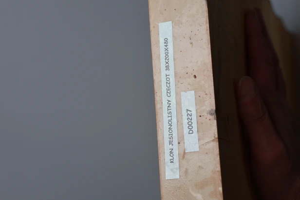 Klon jesionolistny czeczot Ash-leaf Maple Burl deska drewniana wooden board