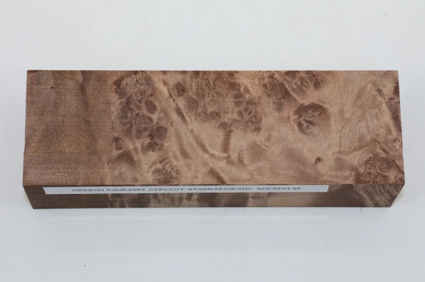 Orzech Kaukaski Czeczot Burl Caucasian Walnut stabilizowane drewno na rękojeść noża stabilized wood for knifes